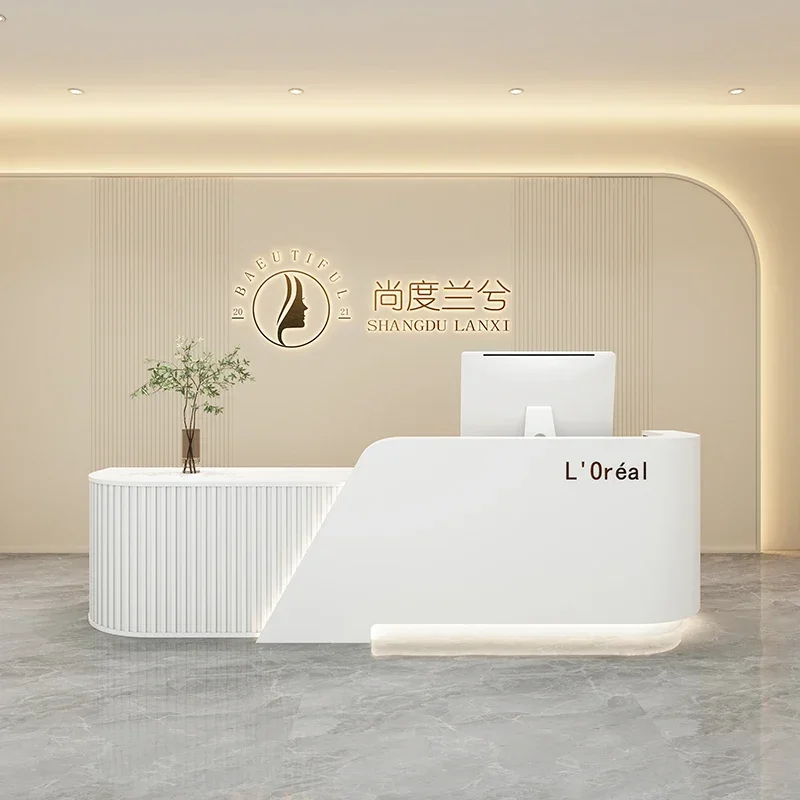 Lectern Simple Help Desk Reception For Business Executive Office Furniture Shop Counter Beauty Salon Recepcja Professional Table