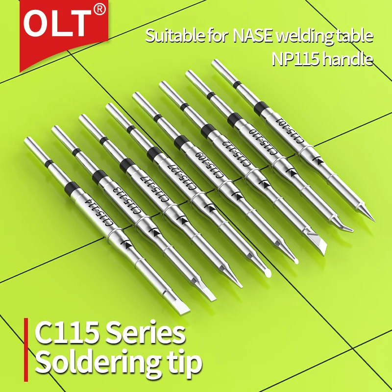 universal C115 soldering tip C115-101 109 110 112 113 114 117 127Soldering Solder Iron Tips for JBC T26 Handle Soldering Station