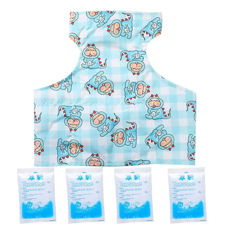 Chemise rafraîchissante anti-coups de chaleur pour animaux de compagnie, glaçure refroidisnoyaux pour chiens, vêtements frais pour chiens, accessoires ronds respirants