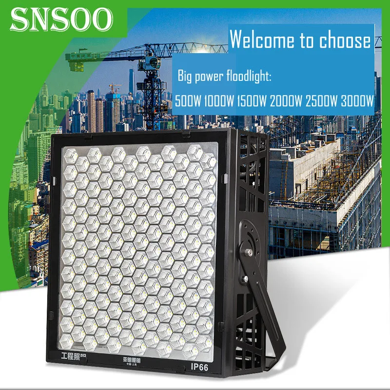 

Hot sale 2024 LED Flood Light 500W 1000W 1500W 2000W 2500W 3000W outdoor light for building househould factory warehouse