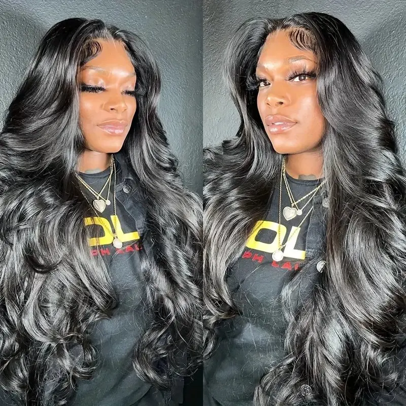 Rosabeauty Body Wave 13X6 HD Lace Frontal Wig 13X4 Front Human Hair 5X5 Closure Glueless Wig 250 Density For Women