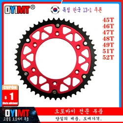 45T - 52T Motorcycle Rear Sprocket For HONDA CR125R CR250R CR500R CRF250R CRF450R CRF250F CRF250X CRF150F CRF230F CRE125R