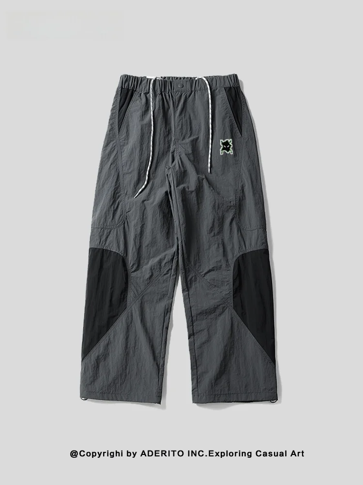 

Брюки прямого кроя Qui Dry для пар, повседневные, для активного отдыха, рабочие, свободного кроя, удобные, из нейлоновой ткани, осенние, сезонные