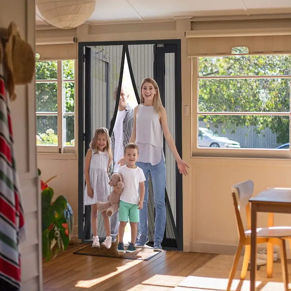 Mosquito-resistant Door Curtain Anti Mosquito Fly Curtain Without Punching for Living Room Mesh Partition To Prevent Insects