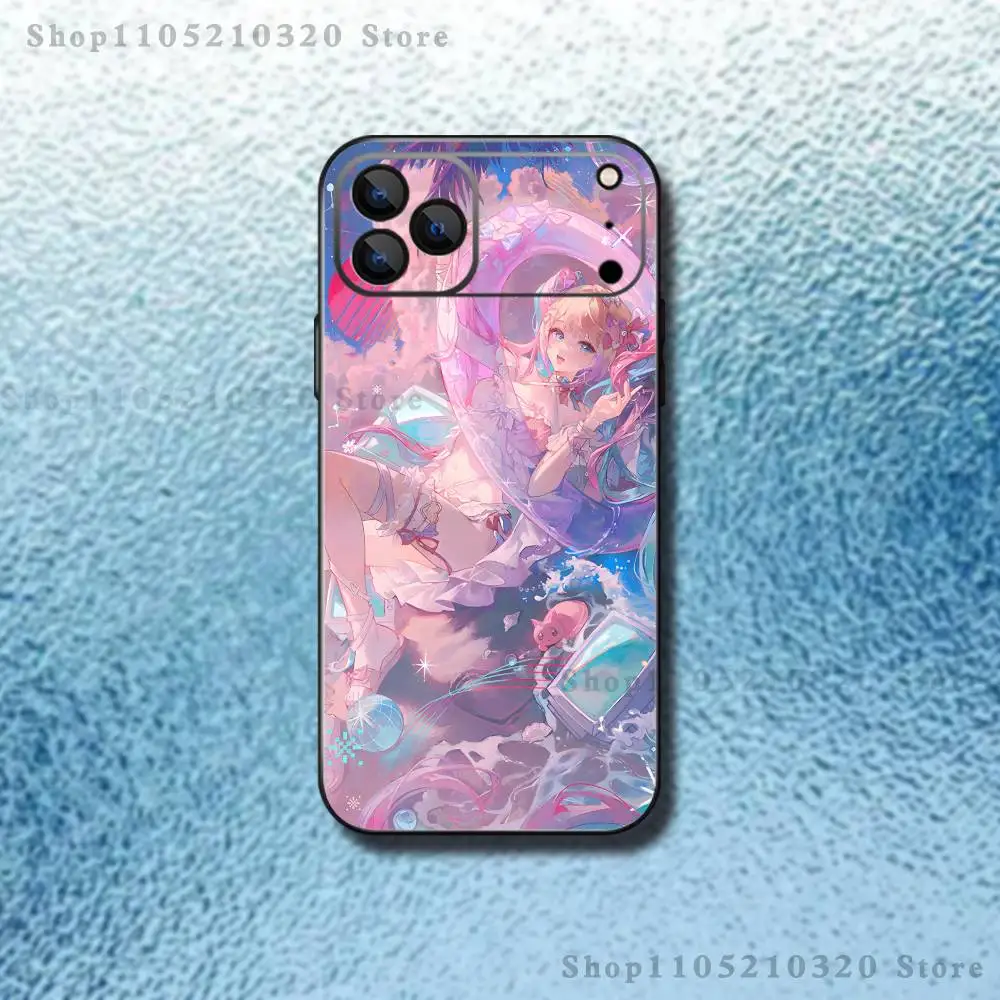 Omg Kawaii Angel-chan Phone Case For iPhone 17,16,15,14,13,12,Pro,Max,Plus,E,SE4,Air,Mini Black Soft Box #4