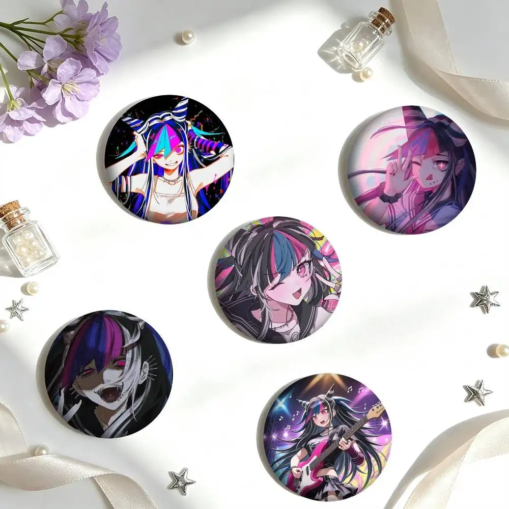 A-Anime D-Danganronpa 2 Ibuki Mioda 25 32 44 58 75mm Badges Personalized Round Brooches Pins Accessory Gift