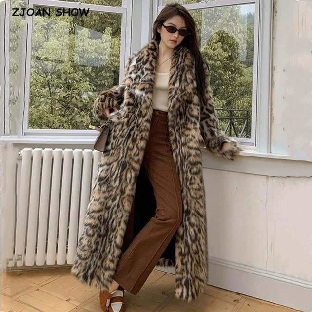 Leopard print long jacket best sale