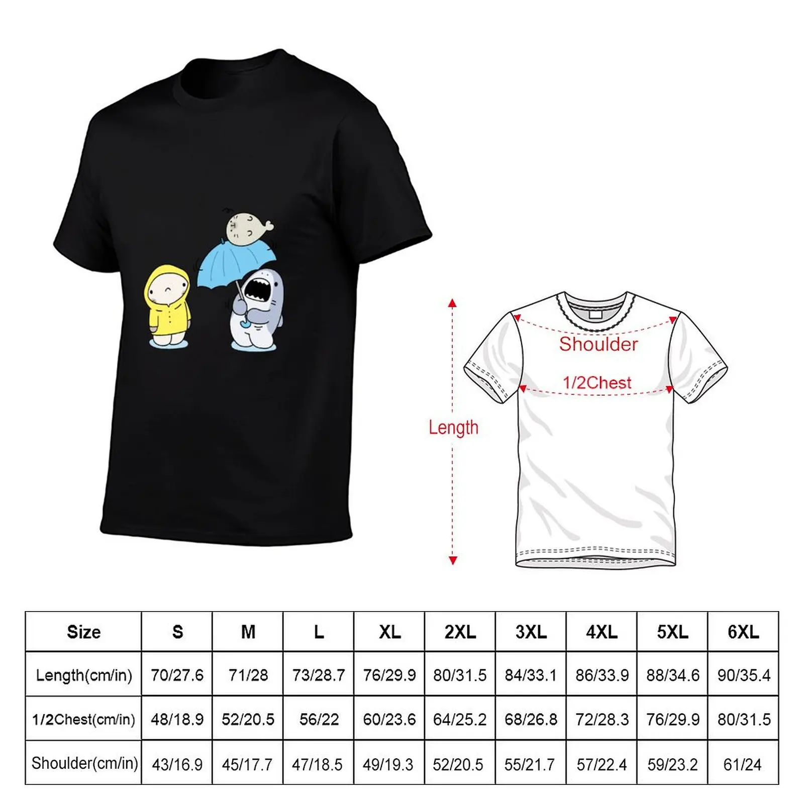 Samezu Rain T-Shirt graphic shirts oversized t shirt tshirts for men