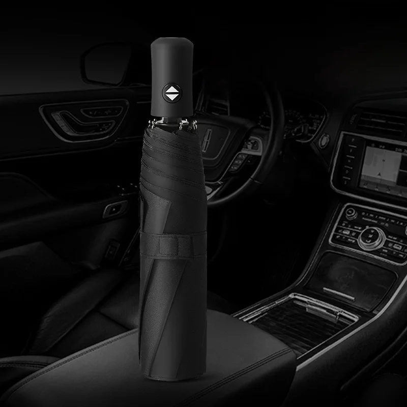 مظلة أوتوماتيكية بثمانية عظم من الفينيل لأشعة الشمس والمطر ومظلة شمسية مزدوجة الأغراض ومظلة للأشعة فوق البنفسجية هدية قابلة للطي تلقائيًا #3