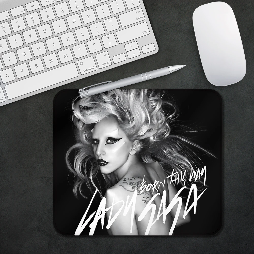 Singer Lady Gaga Gaming Mouse Pad XS Small Mousepad For PC Gamer Desktop Decoration Office Mouse Mat Deskmat Rug