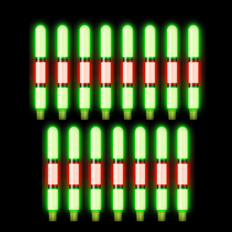 

15pcs/Lot Optical Fiber LED Lights Fishing Float Luminous Drift Tail CR425 Glowing Sticks Fishing Accessories Tackles