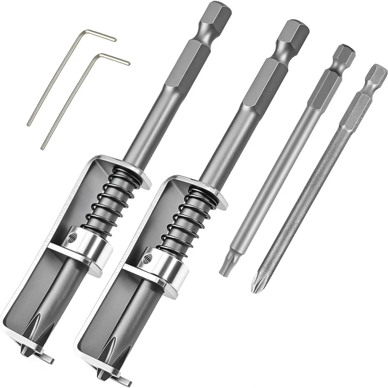 Schraubendreher-Bithalter-Set, Magnetischer Schraubenhalter mit PH2-Bits für Einhandbedienung und Heimreparaturen