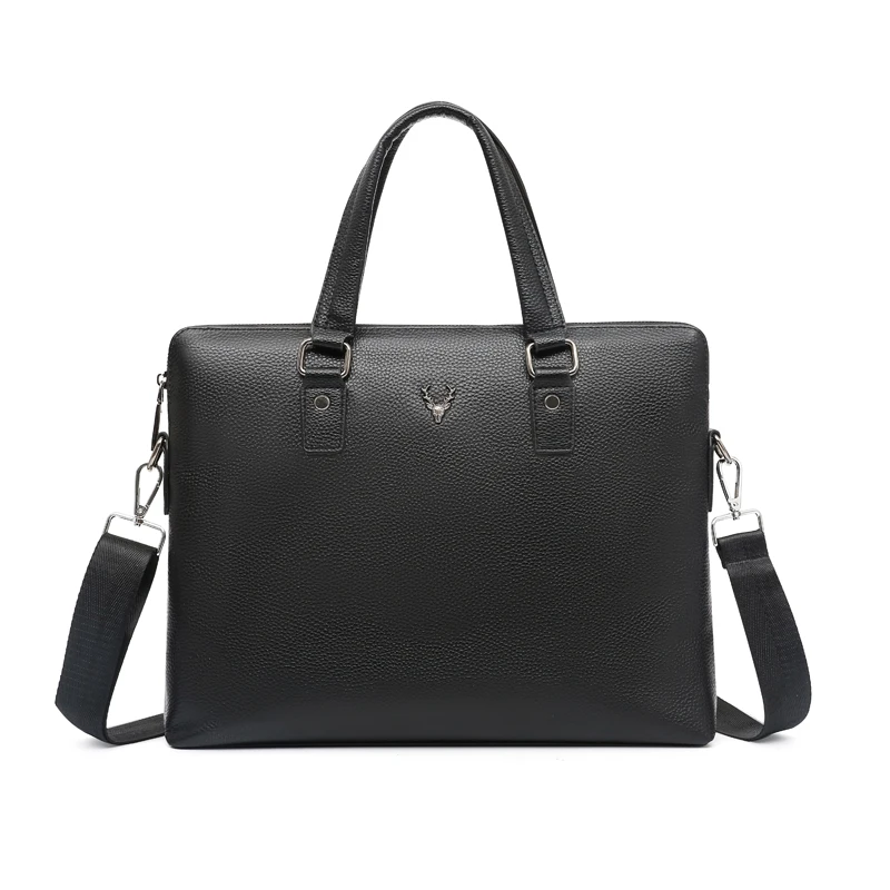 رجال الأعمال حقيبة جلدية حقيبة ملف الكمبيوتر حزمة الكتف حقيبة ساعي حقائب الكمبيوتر المحمول عالية الجودة maletin bolsas
