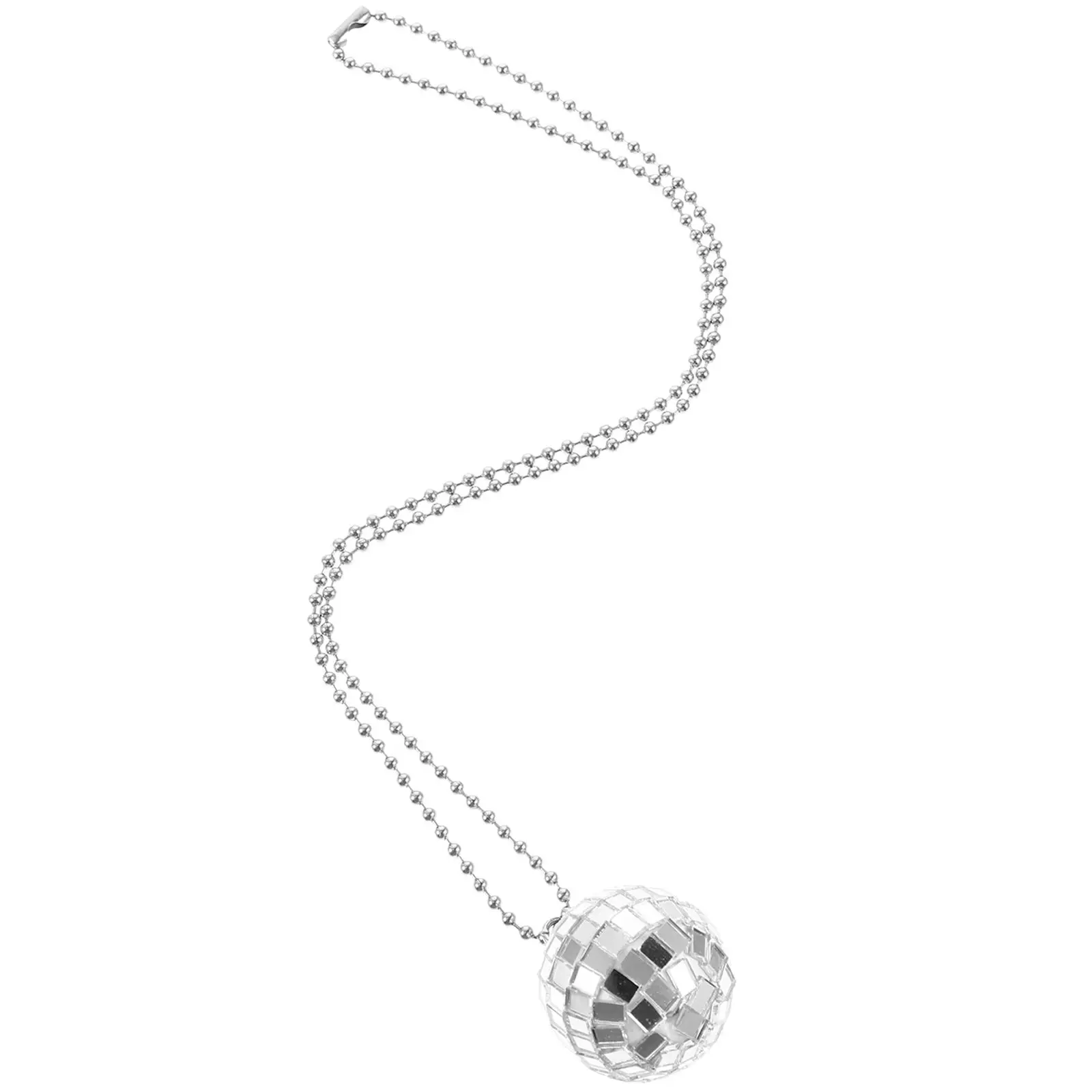 

Light Necklaces Women Party Jewelry Disco Ball Themed Decorations Plastic Chains Festival Accessories