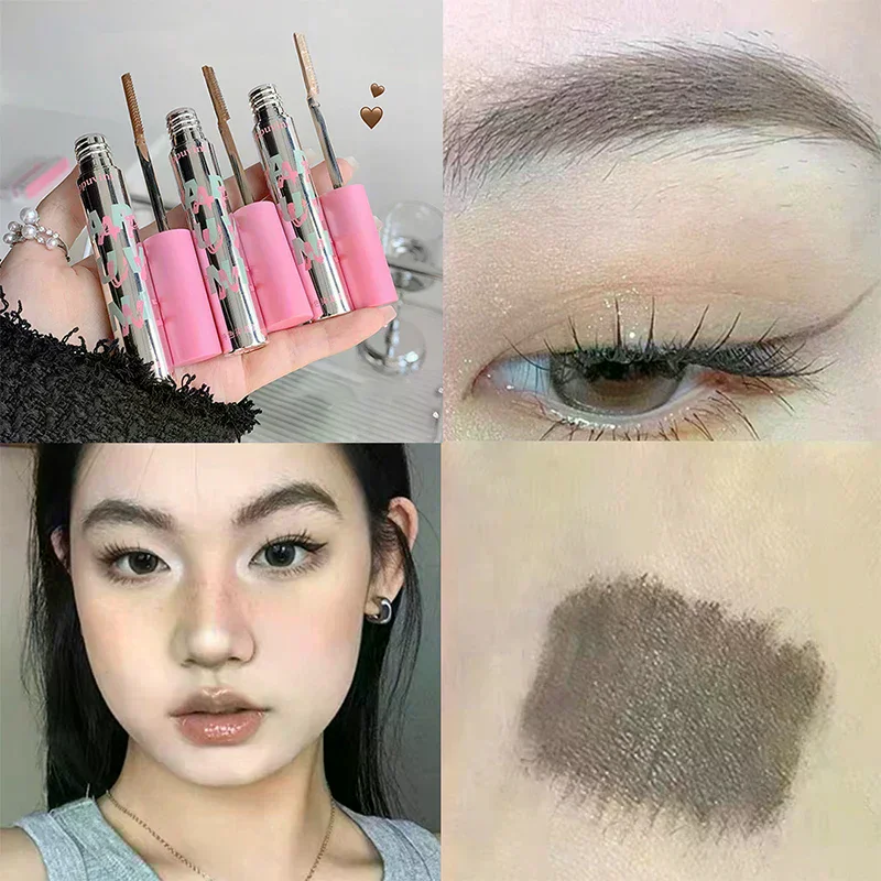 Small Comb Dye Eyebrow Cream Waterproof Sweat-proof Eyebrow Powder Brown Coffee Color Eyebrow Pencil Cream Eyebrow Makeup