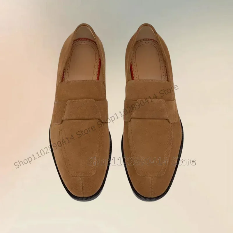 

Navy Blue Sewing Design Black Sole Loafers Fashion Slip On Men Shoes Luxury Handmade Party Feast Banquet Office Men Casual Shoes