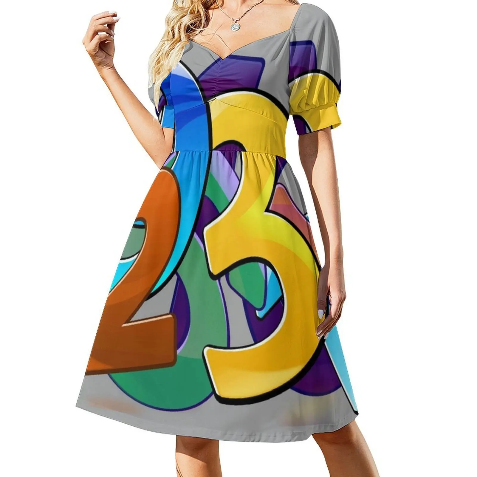 أرقام فستان عطلة مثير للنساء حفلة الشاطئ عيد ميلاد فستان قصير أرقام العد التنازلي عدد 1 جميع أرقام الملابس النسائية