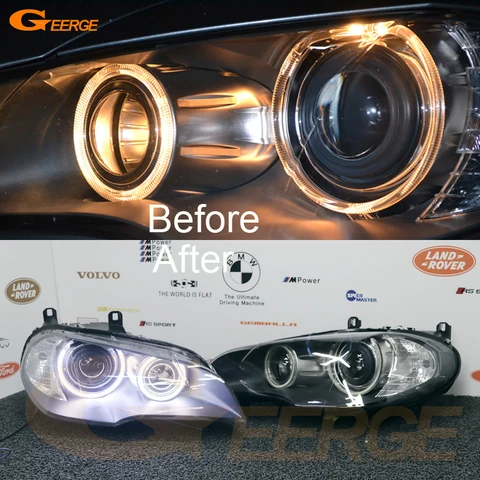 Дневные ходовые огни Ultra Bright COB LED Angel Eyes Halo Rings для BMW X5 E70 2007-2013 годов выпуска