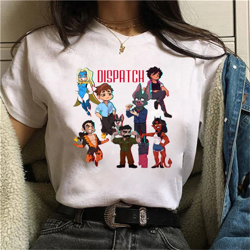 

Hot Dispatch Game Printed T-Shirts For Women Men Summer Short Sleeve Tee Shirts Round Neck Casual Summer Unisex Tops