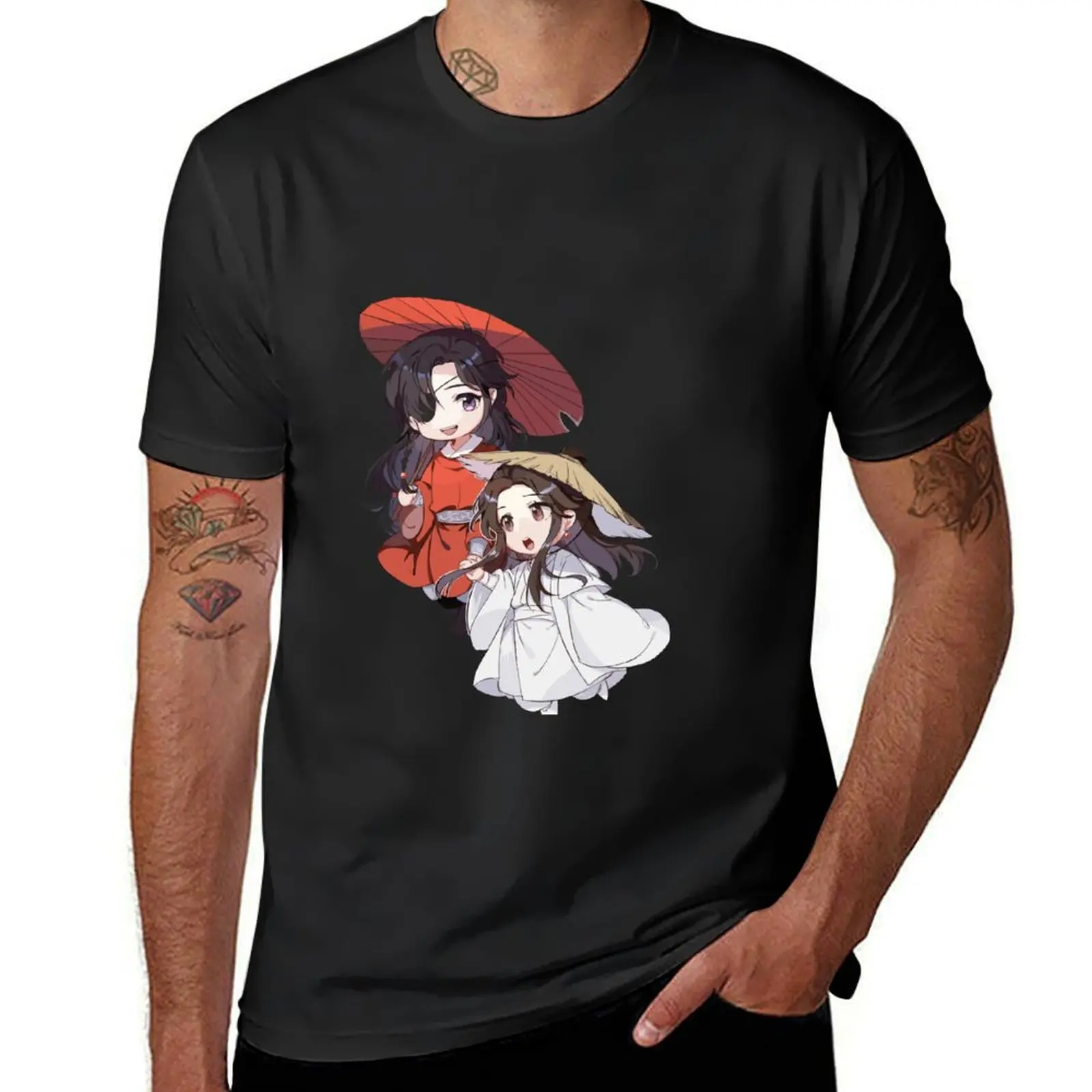 Chibi Hua Cheng dan Xie Lian T-Shirt new edition tees blanks plus size tops mens t shirt graphic