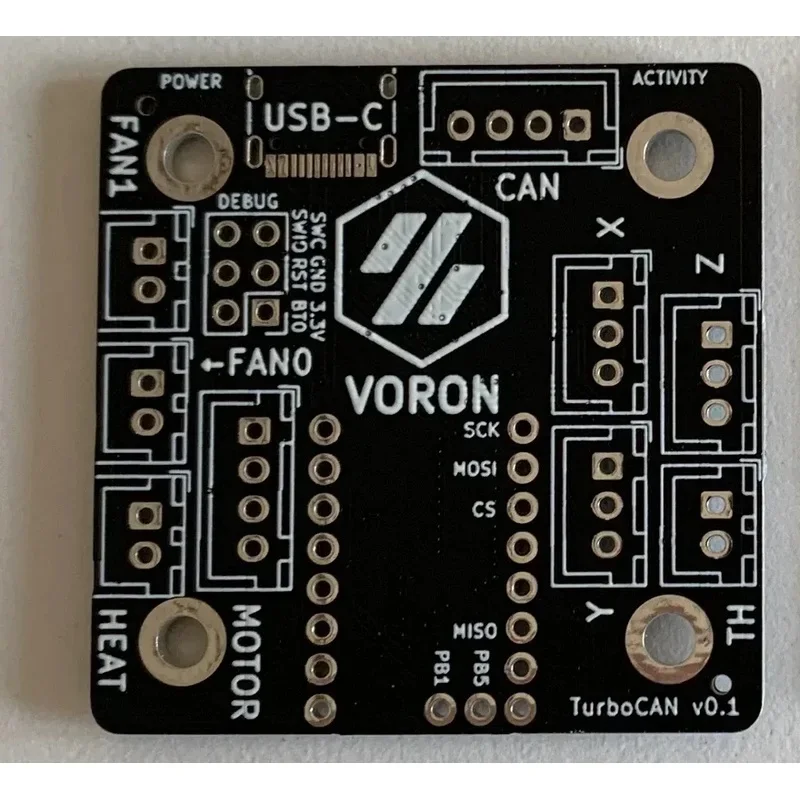 U2C Replaceable Turbo CAN Nozzle Header Board Equipped with TMC2209 Driver Module Suitable for VORON 3d Printer