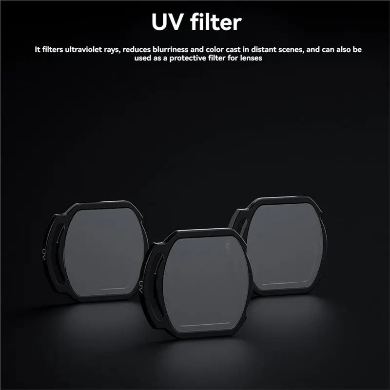 ل DJI O4 وحدة الهواء برو مجموعة مرشح UV/ND8/ND16/ND32/ND64 FPV حماية العدسة ل DJI O4 وحدة الهواء برو الملحقات