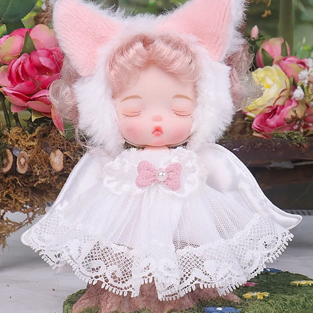 Mignon 10 cm filles poupée Figurine mobile articulé 3D mobile articulé poupées avec vêtements bricolage habiller jouet poupées