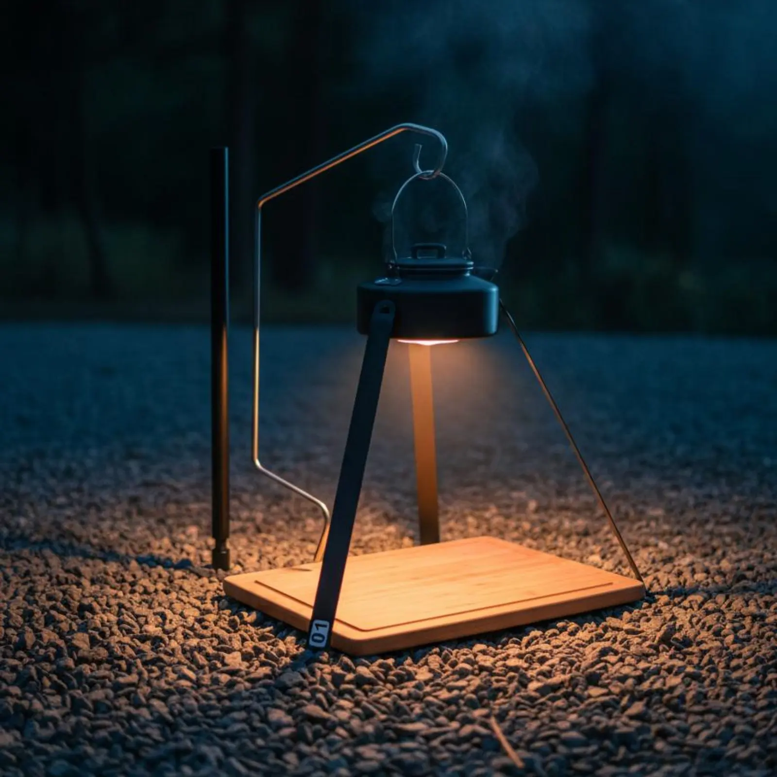 Tripod Lantern Stand Foldable Folding Lantern Stand Portable Camping Lamp Holder Small Design Foldable Camping Lamp Post - view 6