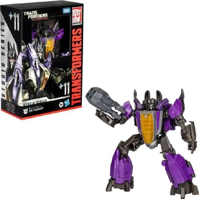 Hasbro Original Transformers Cybertron Studio Series Gameg Edition Skywarp 11-actiefiguurspeelgoed voor jongens en meisjes, cadeaucollectible