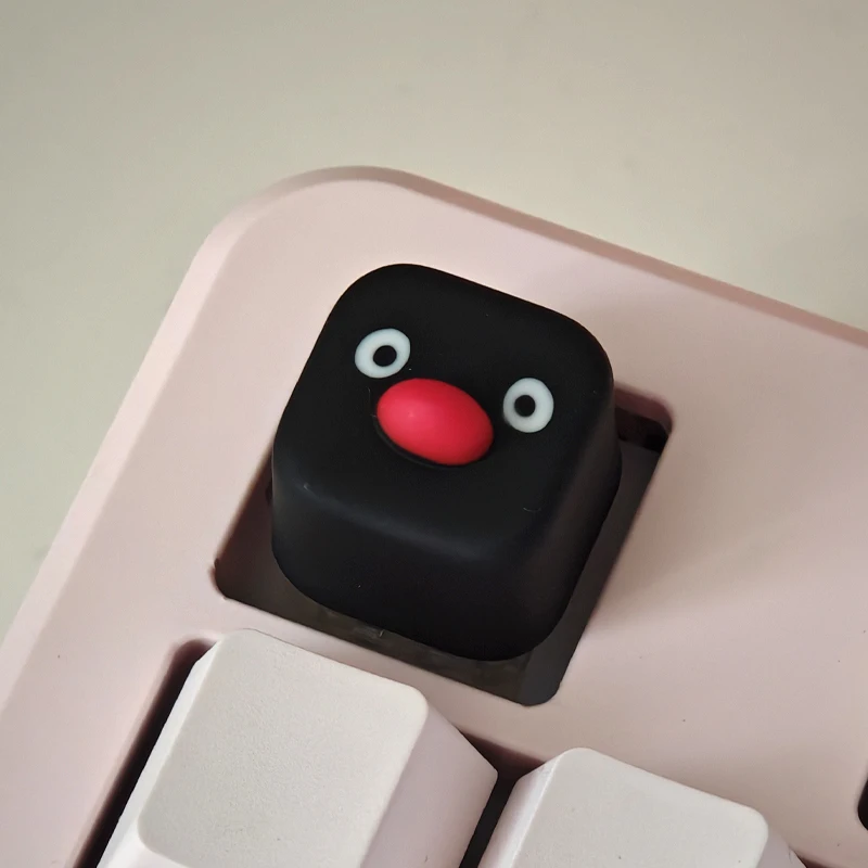 البطريق شخصية لوبو Keycap واحد Kawaii الراتنج الإبداعية الميكانيكية غطاء لوحة المفاتيح مخصص استبدال مرفق ESC OEM الهدايا #6