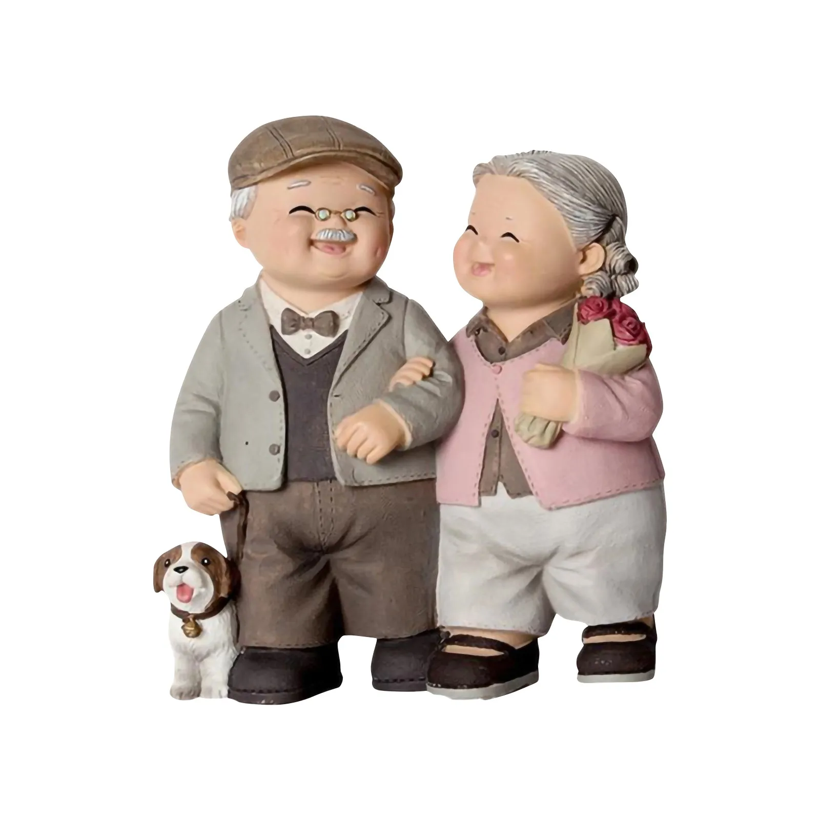 Grandparents And Parents Anniversary Wedding Gift Elderly Couple Statue Bedroom Decorations Life Home Decoration For Living Room