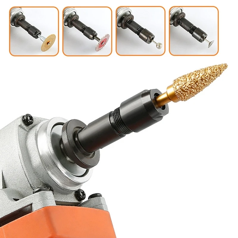 Direct Grinding Conversion Head Transform 100 Angle Grinder into a Straight Tool for Vehicle Maintenance Woodworking