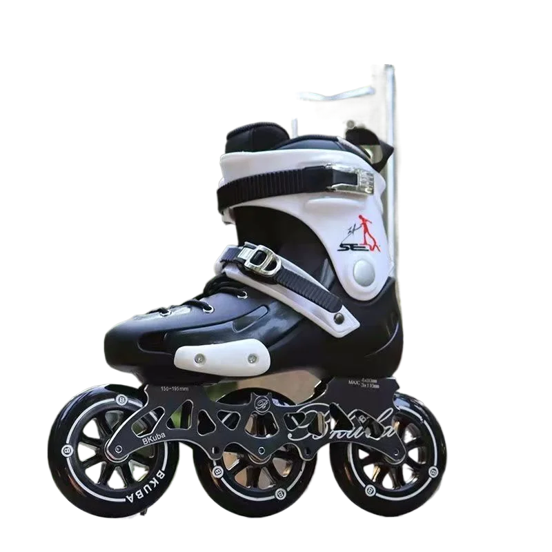 زوج واحد من إطارات التزلج المضمنة ثلاثية العجلات المصنوعة من سبائك الألومنيوم، 3 أنماط (4 · 3 قابلة للتحويل) مع المحاور