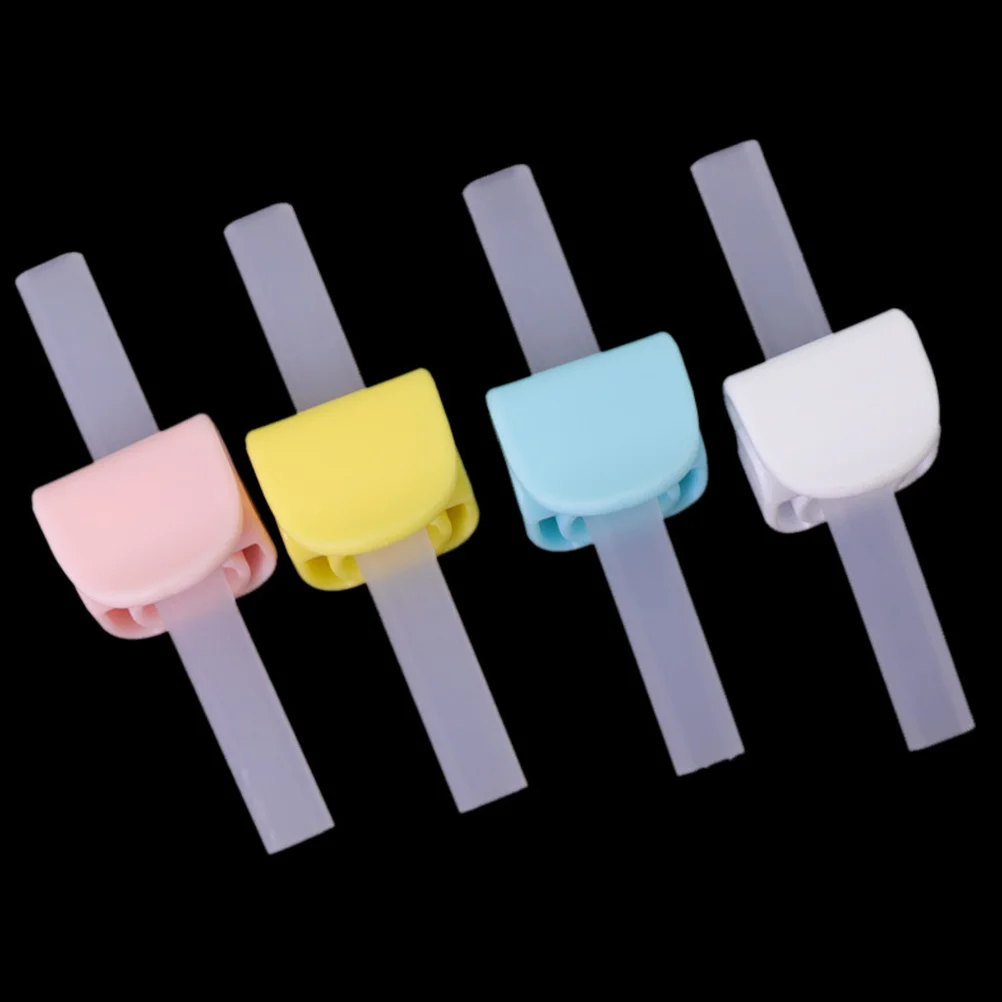 

4Pcs Silicone Baby Bowl Straws Buckle Design Ergonomic Baby Feeding Straw Accessories Resistant Hot Water Fall Corrosion
