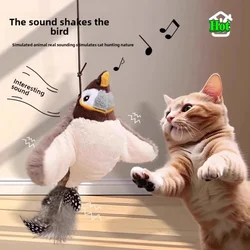 Interactive Cat Toys Rechargeable Slap Birds (can't Fly) Catnip Plush Toys for Cats Pet Flapping Bird Cat Toy Accessories Home