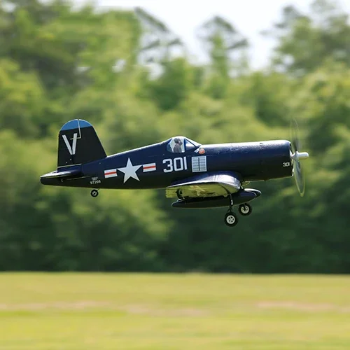 FMS022 Airplane 800mm F4U Micro Blue PNP Radio Control Warbird Brushless ESC RC Model Plane Aircraft  Outdoor 6 Minutes