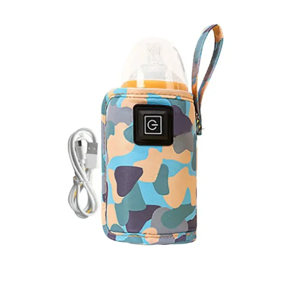 USB Milk Water Warmer Bottle Heater Travel Stroller Insulated Bag Baby Nursing Safe Kids Supplies for Outdoor Winter