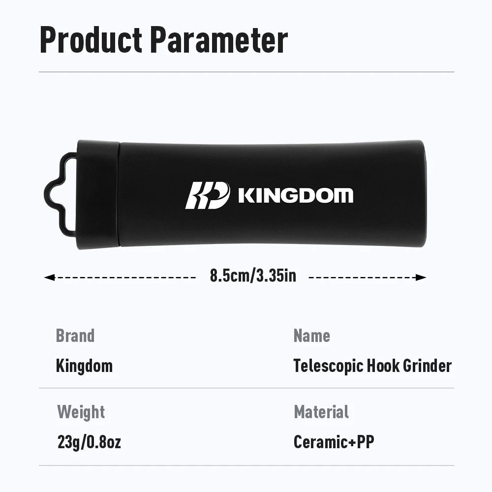 YOOFISH 낚시 텔레스코픽 후크 그라인더 23g 8.5cm 휴대용 야외 낚시 후크 샤프닝 도구 낚시 액세서리 바닷물/담수