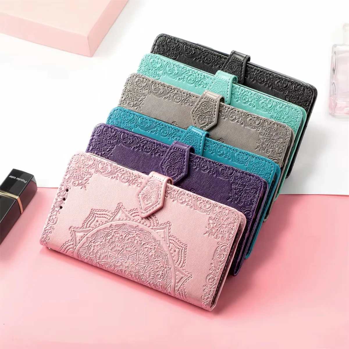 محفظة جلدية PU مع حامل بطاقة جراب هاتف محفظة حامل غطاء آيفون 17 Air 16E 15 14 Plus 13 12 11 Pro Max X XR XS