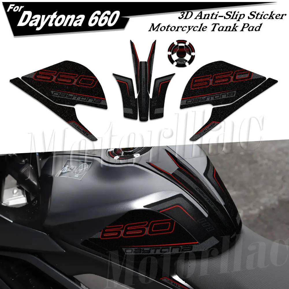 

Motorcycle Tank Pad Sticker Anti-Slip Tank Protector Decal Accessories For Daytona 660 Daytona660 2024 2025