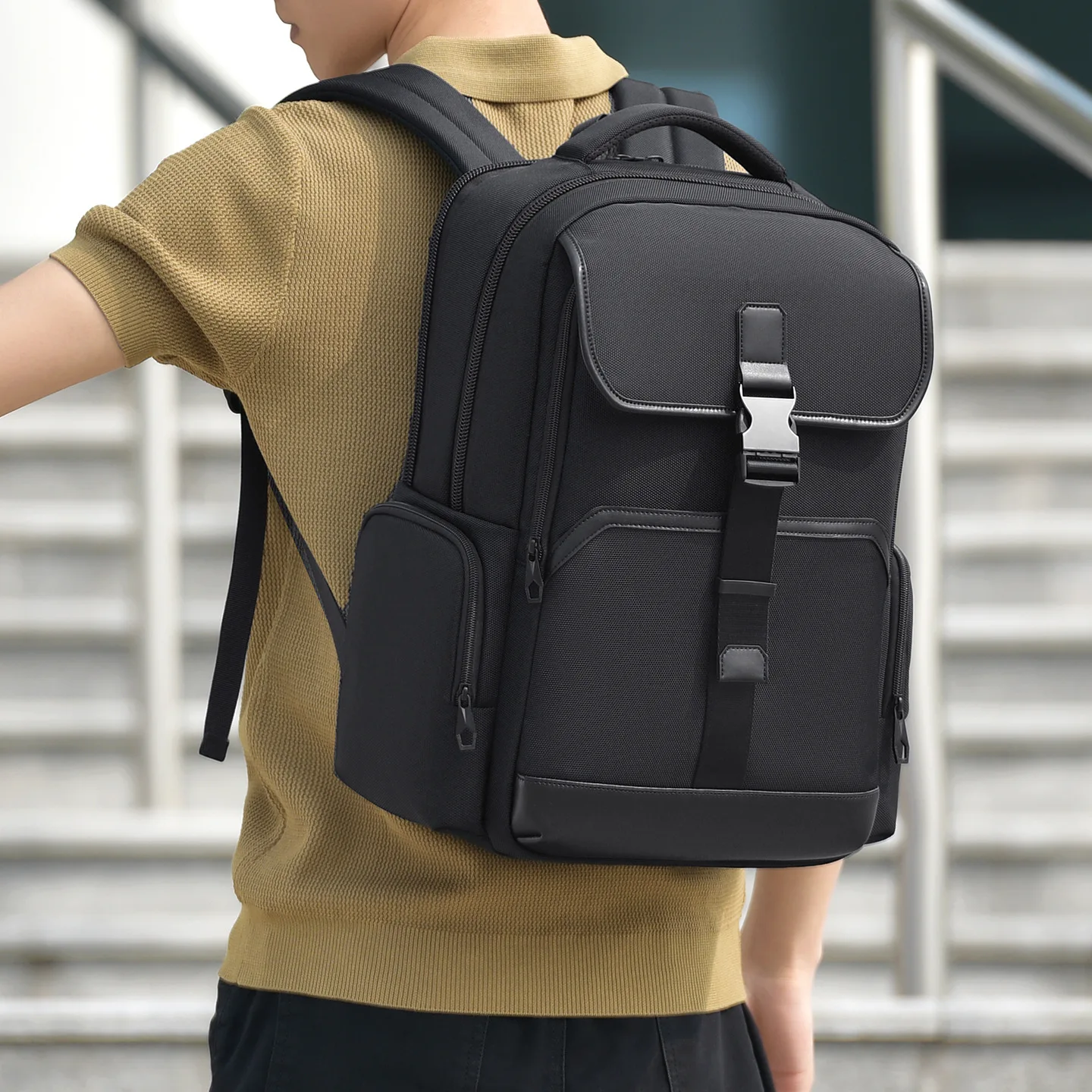 Laptop Backpack for Men,Business Commuter Travel Bag with  Comfort Daily Commute & Short Business Trip