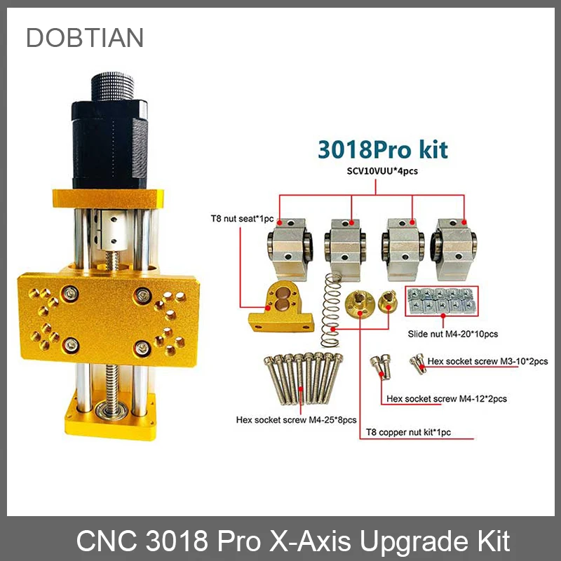 

Комплект обновления оси X с ЧПУ 3018 Pro, костюмный фрезерный станок с ЧПУ 3018 Pro / 3018 Plus с аксессуарами для фрезерного станка с ЧПУ, раздвижной стол.