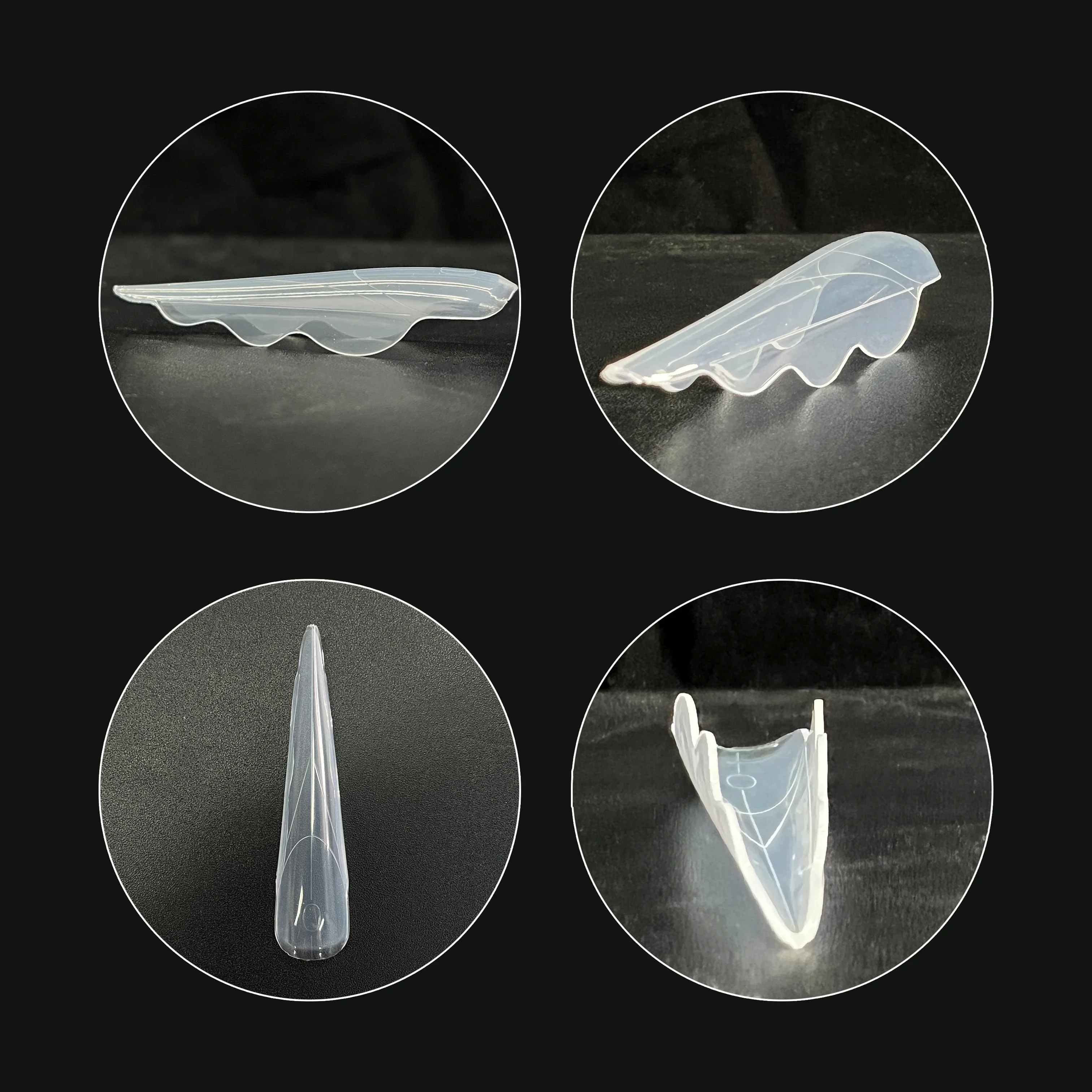 112/150개 나비 모양 듀얼 네일 폼 아크릴 네일 연장 탑 폼 폴리 네일 젤 재사용 가능 빠른 빌딩 UV 젤 몰드