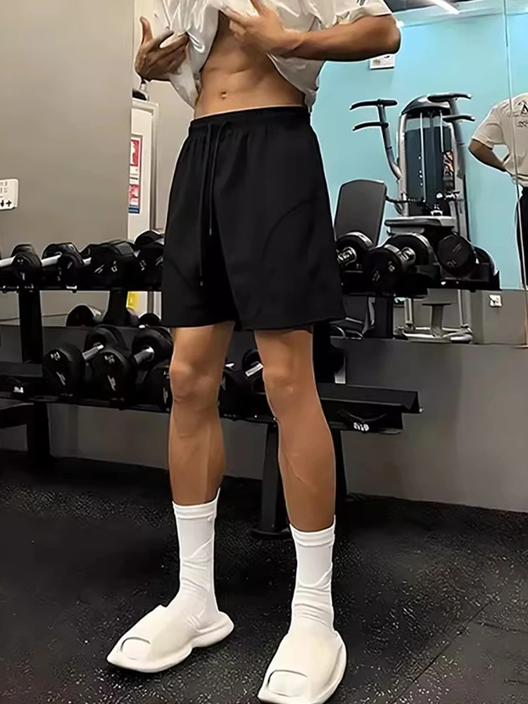 

Bla American Sle Fitn orts Men's Qui Dry Running Outdoor Casual orts Loose Fit ket Detail Waed Fabric