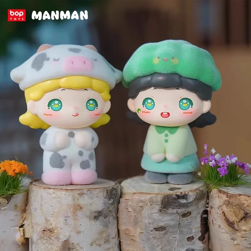 Authentische, heiß verkaufte MANMAN gedämpfte Brötchen, kleine und abenteuerhafte Bauernhöfe, Blindboxen, Figuren, Geschenke, süße Puppen, süßes Granulat