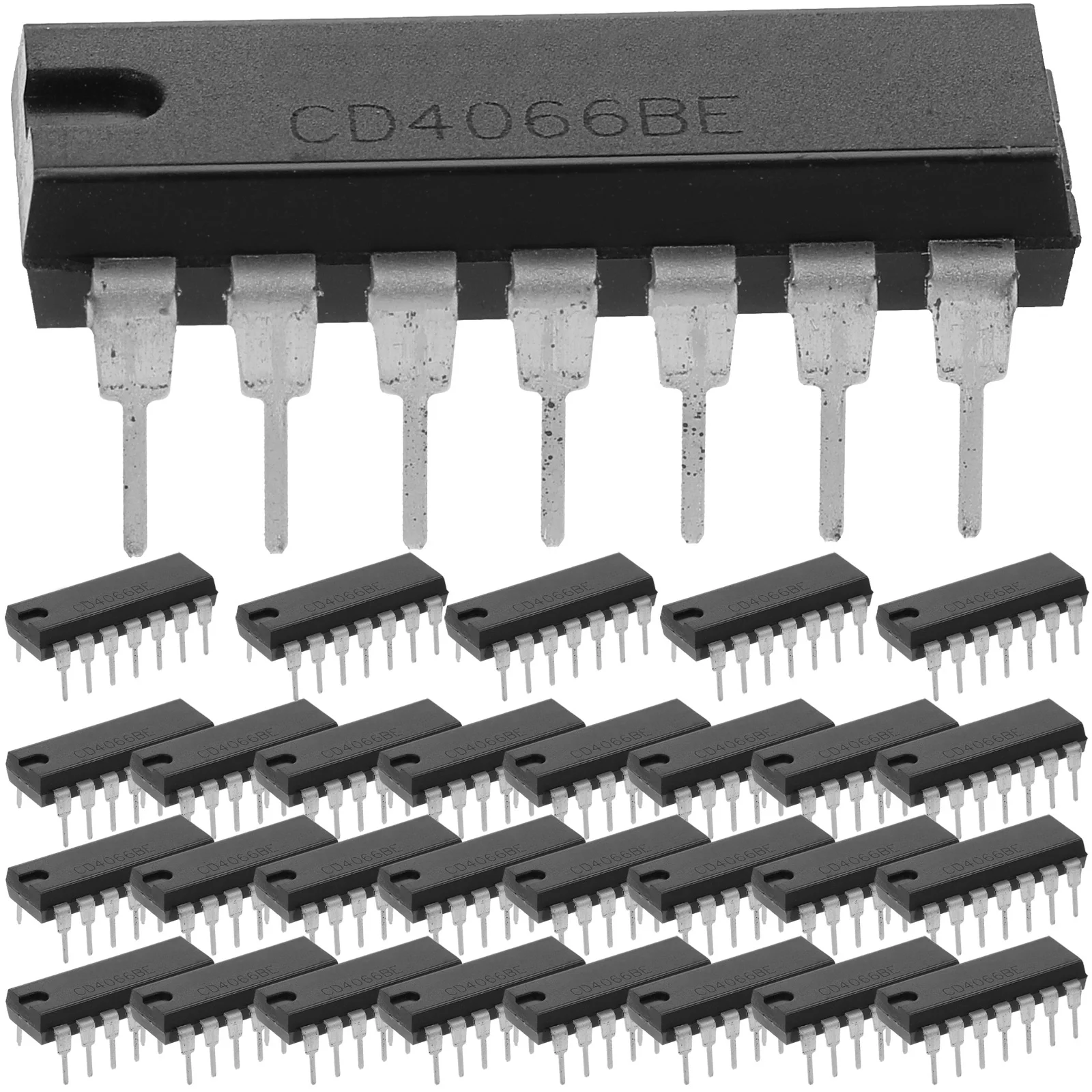 

30Pcs Quad Bilateral Switch Ic Chip 4-Channel Analog Durable Compact Lightweight Logic Gates Replacement Logic Gates