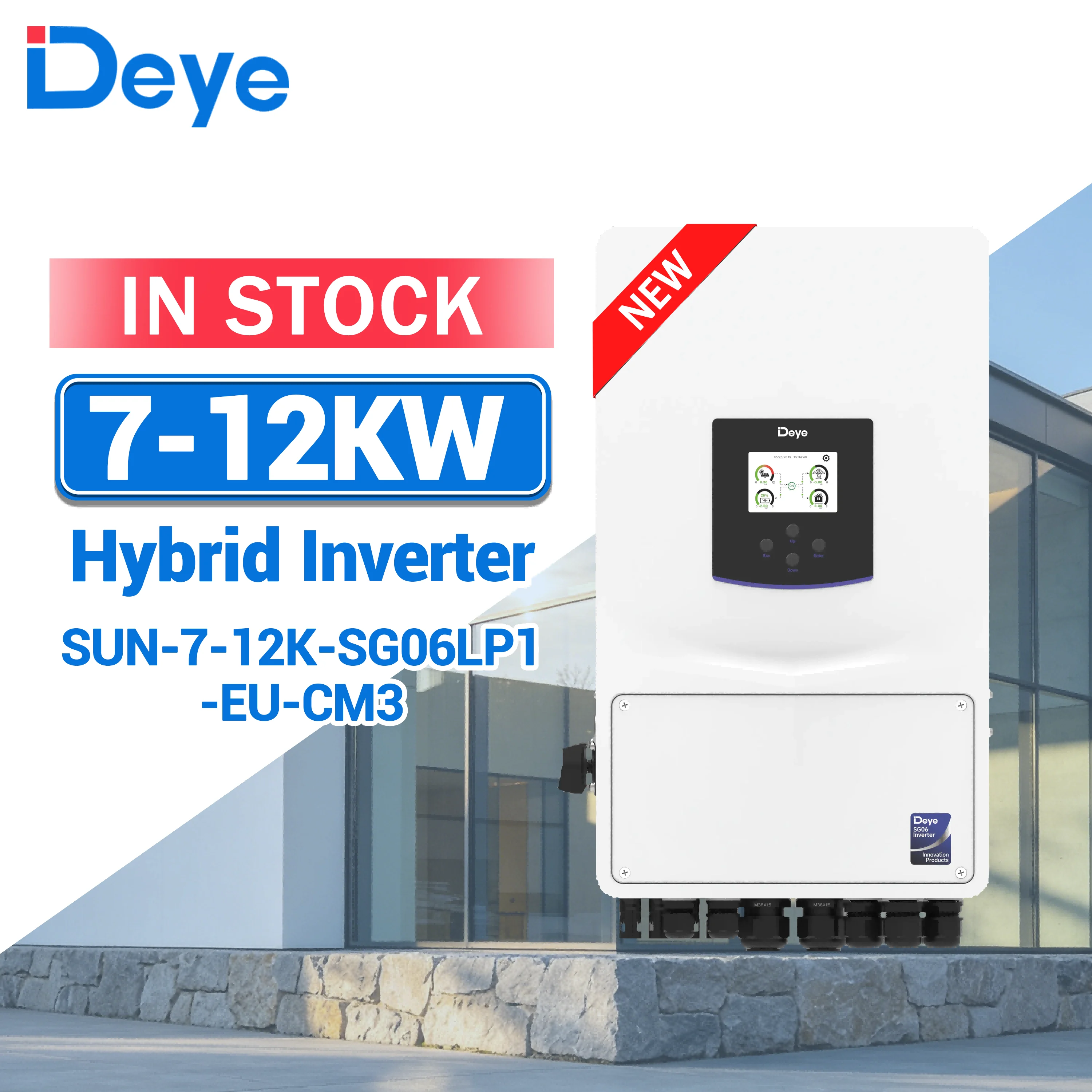 AC Coupled Inverter 7kW 7.6kw 8kw Retrofit Existing Solar System Hybrid Inverter for Generator Support Hybrid Inverter
