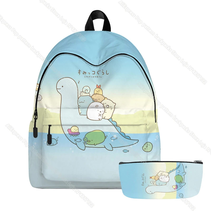 Nuovo 3D Sumikko Gurashi zaini animali bambini ragazza ragazzi zaino Toddler Kids Oxford School Bags 2pc Set Cartoon Bag