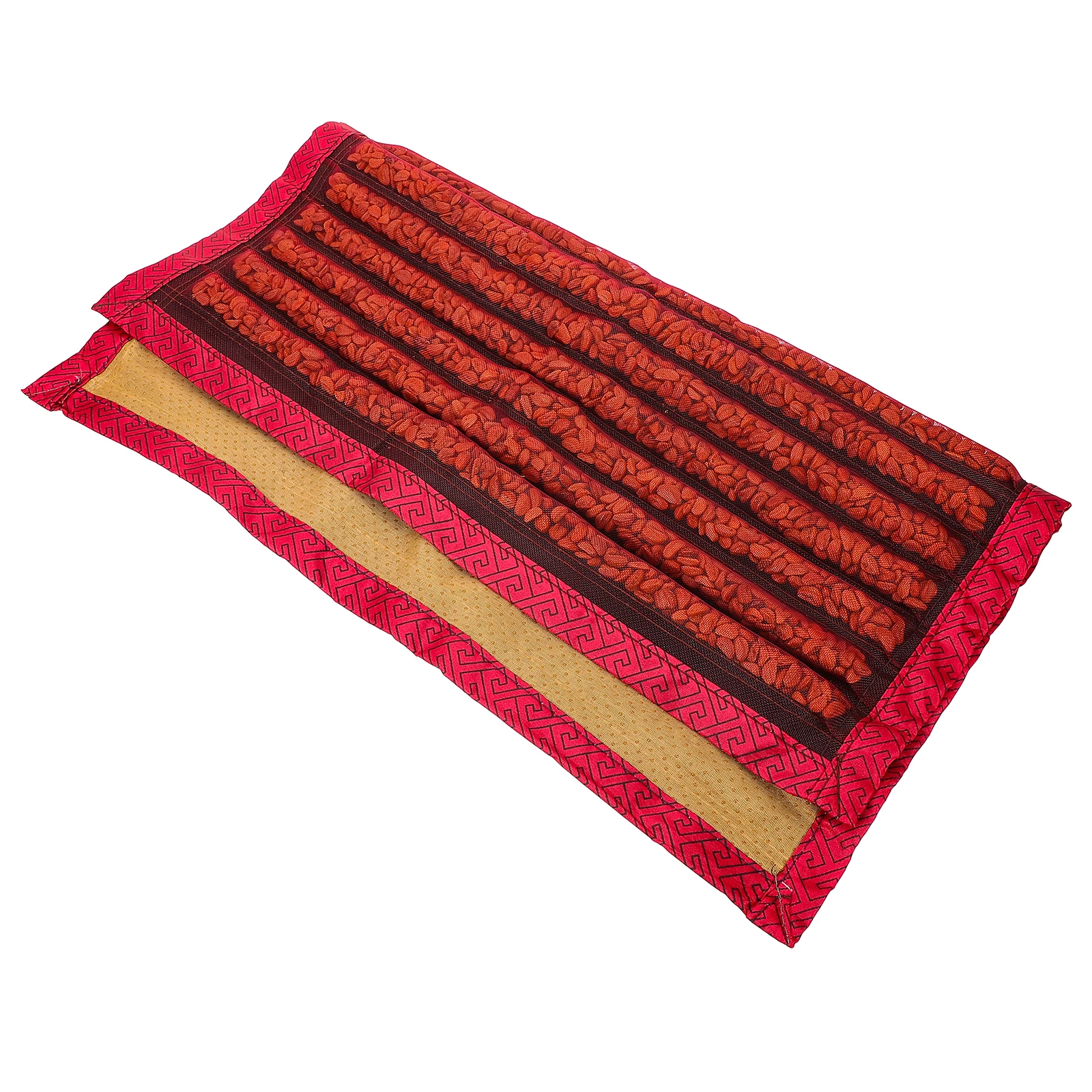 

Hawthorn Seed Seat Cushion Summer Fabric Ventilated Cooling Car Office Chair Pad Anti Slip Driving Truck Automotive