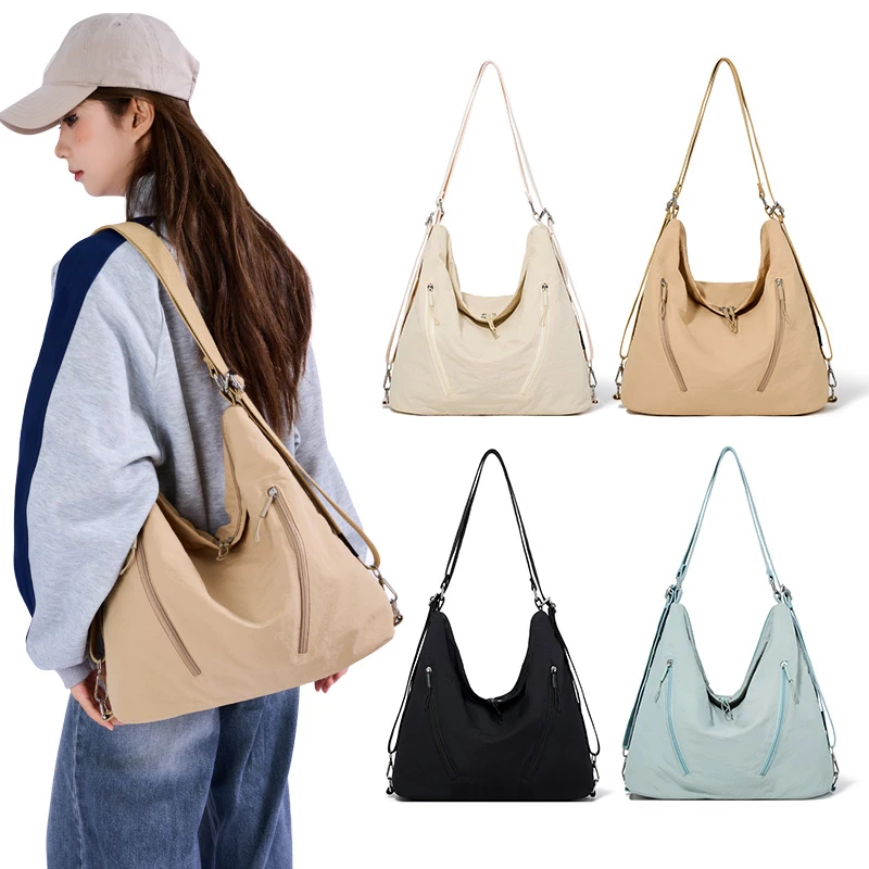 

Рюкзаки с несколькими карманами для женщин, водонепроницаемые и износостойкие сумки на плечо из нейлонового материала, женские дорожные сумки для поездок на работу